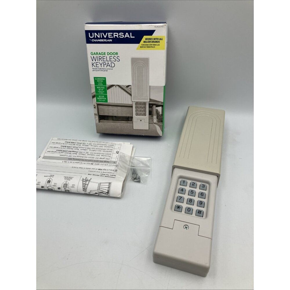 Chamberlain Universal Garage Door Wireless Keypad KLIK2U-P2 3419/OB